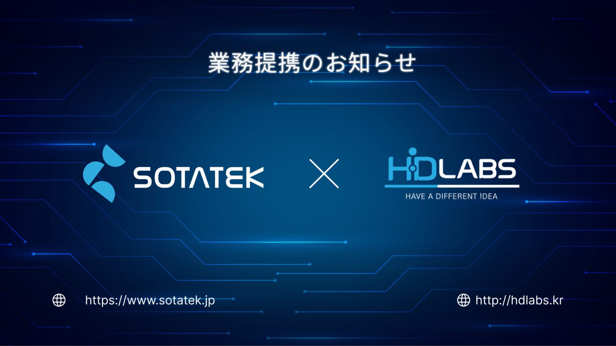 ブロックチェーン企業 2社の業務提携のお知らせ：SotaTek x HDLAbs