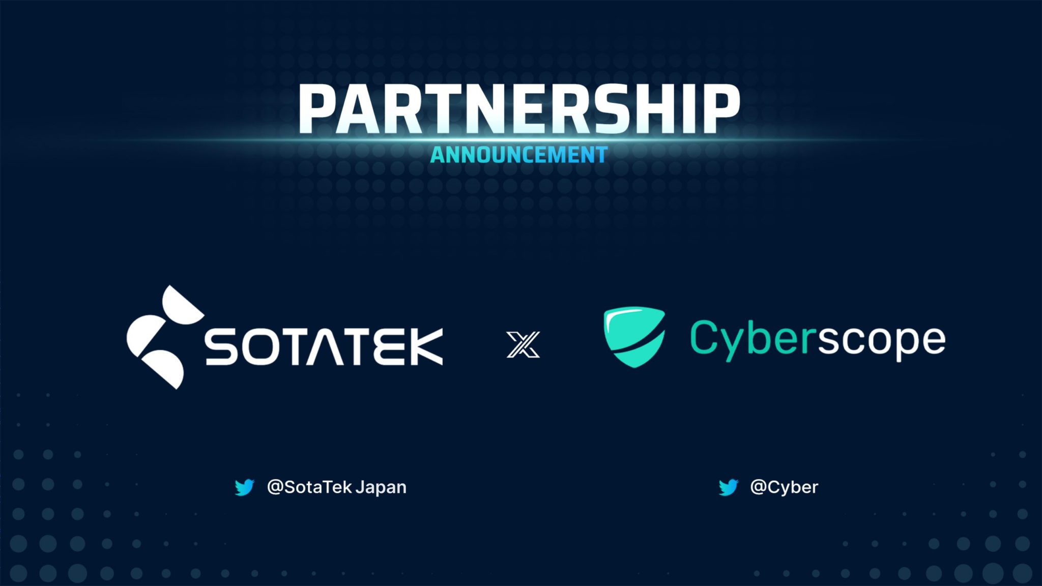 ブロックチェーン監査 のパートナー提携：SotaTek&Cyberscope