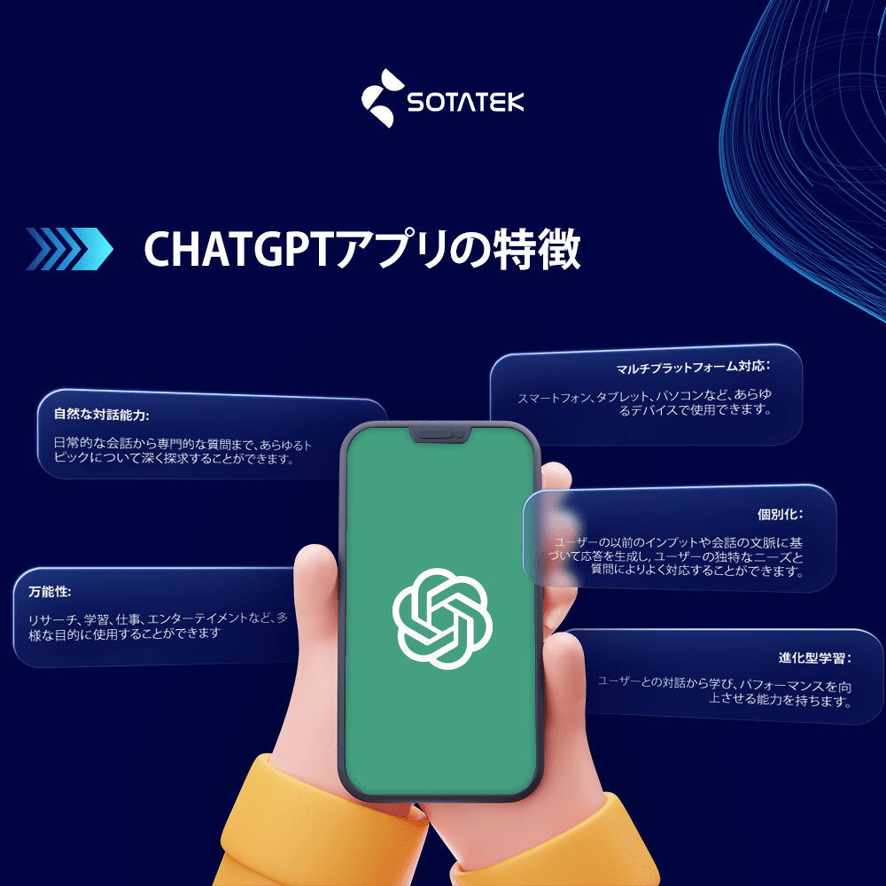 ChatGPTアプリ の特徴