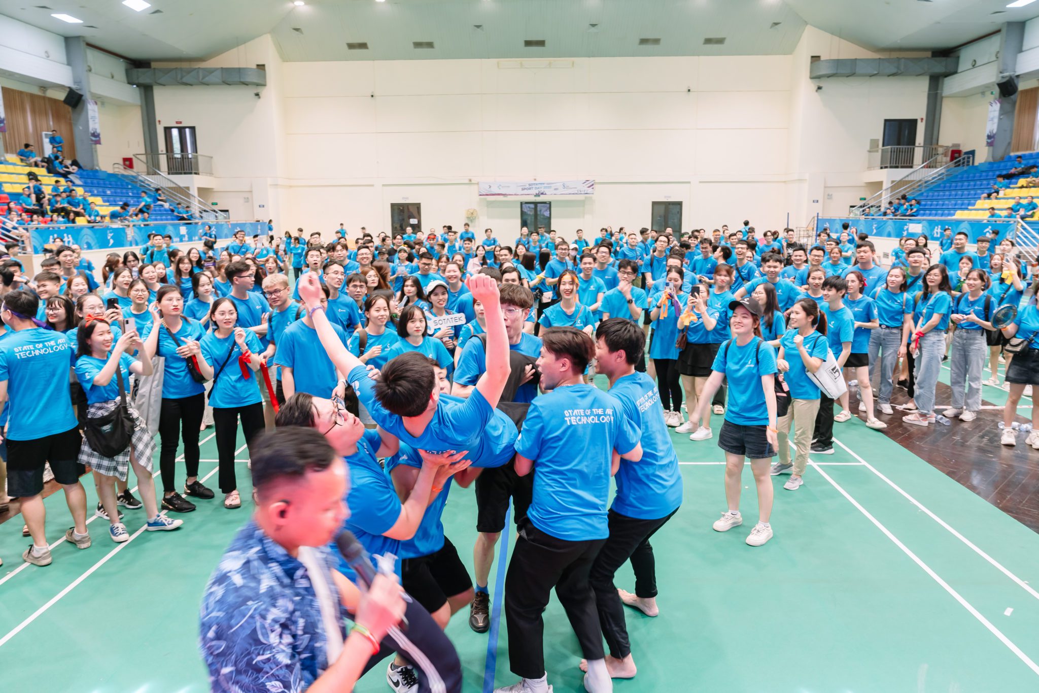 優勝者の喜び