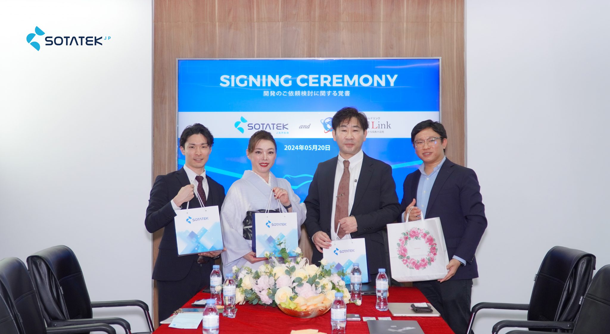 了解覚書 (MOU): SotaTek JapanとWorld Linkが技術革新と市場拡大を目指して提携を結びました 